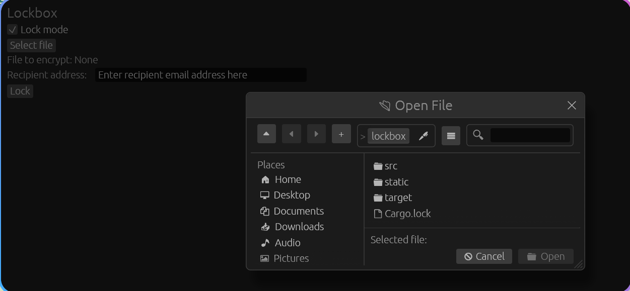 Lockbox screenshot 1